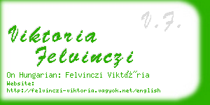 viktoria felvinczi business card